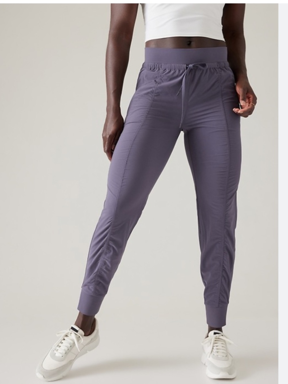 Athleta Attitude Mid Rise Jogger Color: Nightfall Purple